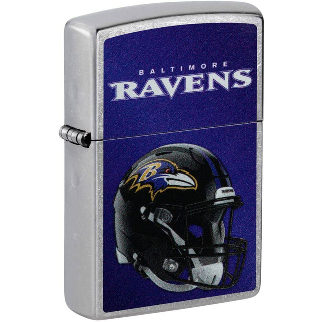Zippo Lighter: NFL Baltimore Ravens Helmet Street Chrome Finish | 48420