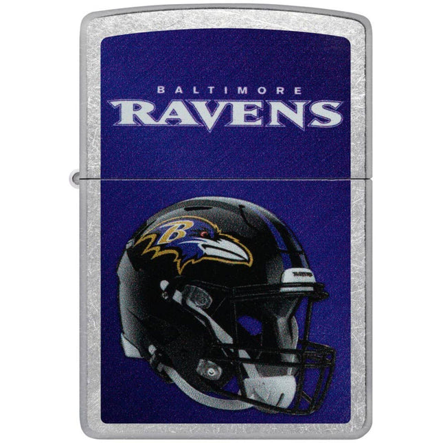 Zippo Lighter: NFL Baltimore Ravens Helmet Street Chrome Finish | 48420