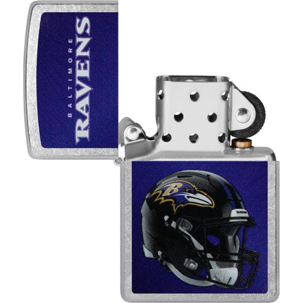 Zippo Lighter: NFL Baltimore Ravens Helmet Street Chrome Finish | 48420