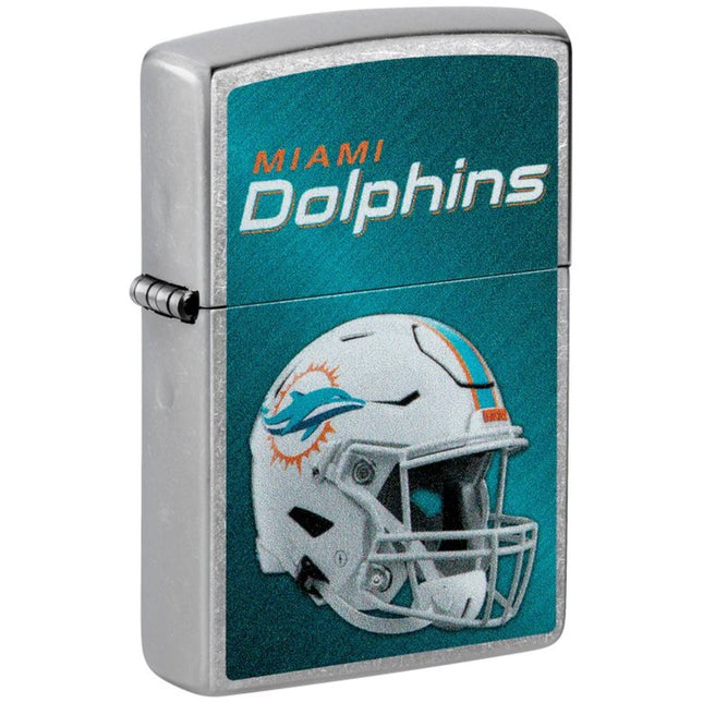 Zippo Lighter: NFL Miami Dolphins Helmet Street Chrome | 48438