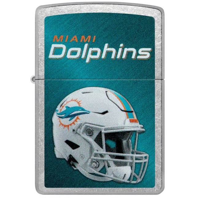 Zippo Lighter: NFL Miami Dolphins Helmet Street Chrome | 48438