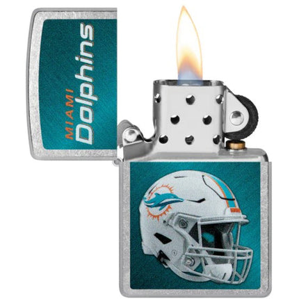 Zippo Lighter: NFL Miami Dolphins Helmet Street Chrome | 48438