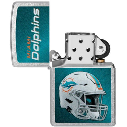Zippo Lighter: NFL Miami Dolphins Helmet Street Chrome | 48438