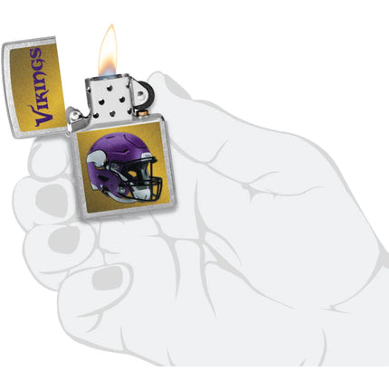 Zippo Lighter: NFL Minnesota Vikings Helmet Design | 48439