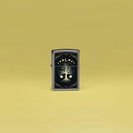 Zippo Windproof Lighter - Color Image Mystic Nature Design Metal Black Ice | 48636