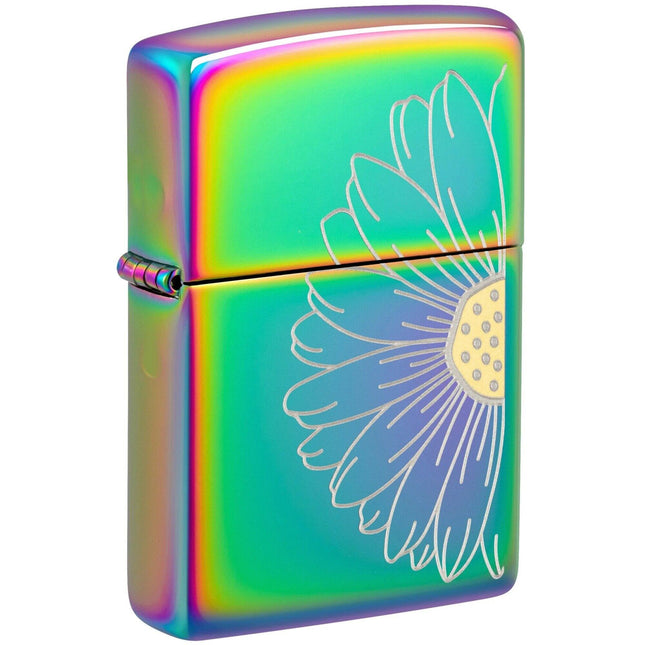 Zippo Lighter: Multi Color Daisy Design | 48668