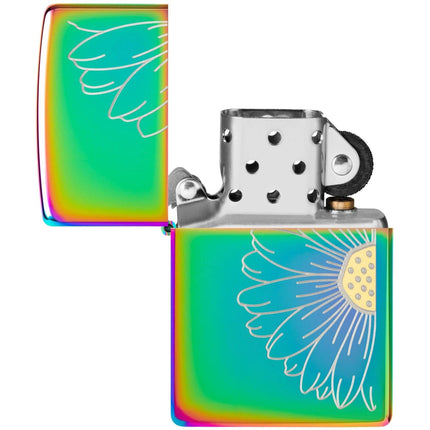 Zippo Lighter: Multi Color Daisy Design | 48668