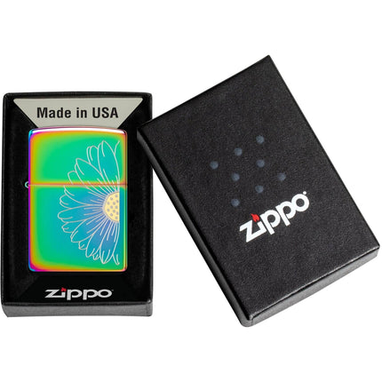 Zippo Lighter: Multi Color Daisy Design | 48668