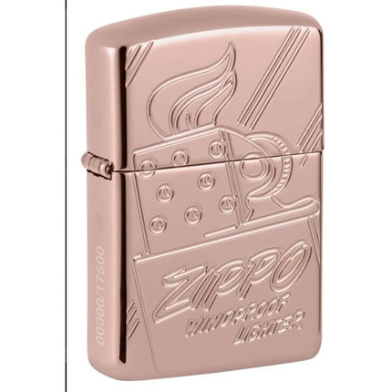 Zippo Lighter: Limited Edition Script Logo Design Rose | 48768