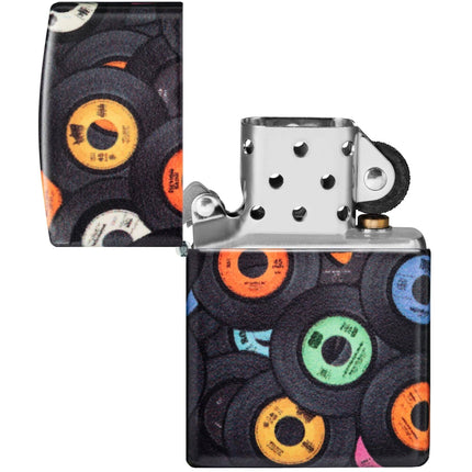 Zippo Lighter: Records Design Multi Color Finish | 48770