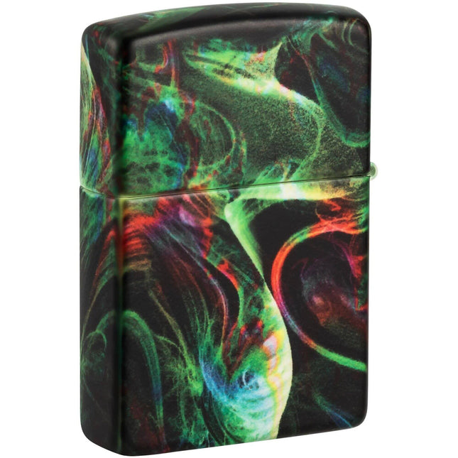 Zippo Lighter: Psychedelic Swirl Design Glow-in-the-Dark | 48774