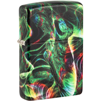 Zippo Lighter: Psychedelic Swirl Design Glow-in-the-Dark | 48774