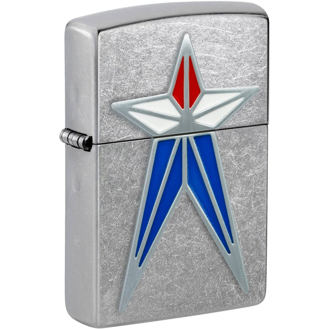 Zippo Lighter: Red White and Blue Star Design | 48903