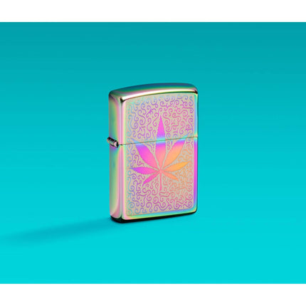 Zippo Lighter: Cannabis Design Multi Color Finish | 48925