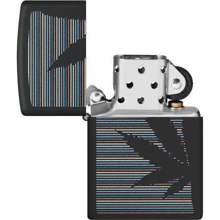 Zippo Lighter: Cannabis Design Classic Black Matte Finish | 48927