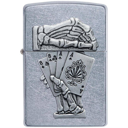 Zippo Lighter: Dead Mans Hand Emblem Design | 49536