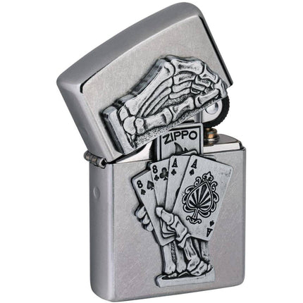 Zippo Lighter: Dead Mans Hand Emblem Design | 49536