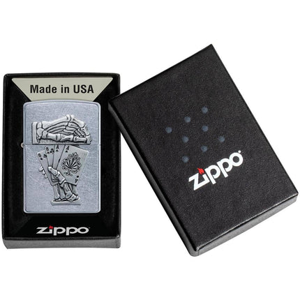 Zippo Lighter: Dead Mans Hand Emblem Design | 49536