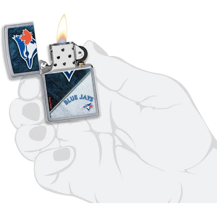 Zippo Lighter: MLB® Toronoto Blue Jay™ Colorblock Design | 49752