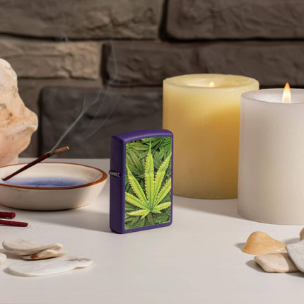 Zippo Lighter: Cannabis Design | 49790