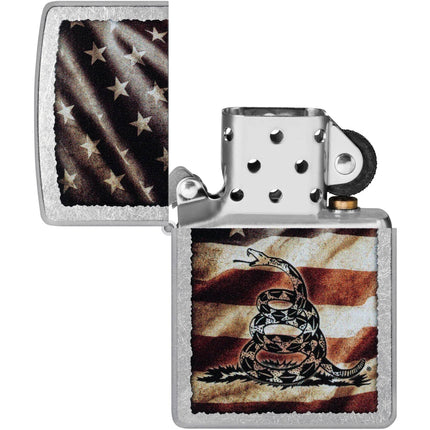 Zippo Lighter: Dont Tread on Me Flag | 46417