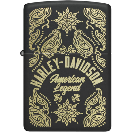 Zippo Lighter: Harley-Davidson® Classic Black Matte Finish | 46680