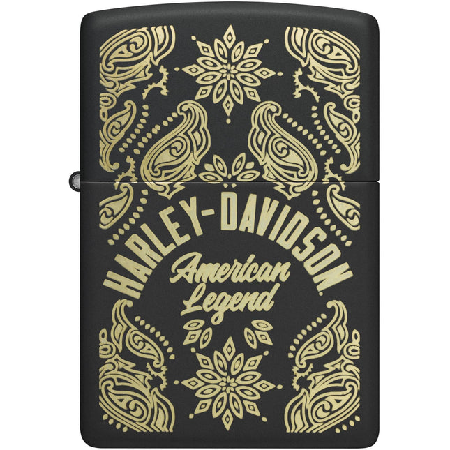 Zippo Lighter: Harley-Davidson® Classic Black Matte Finish | 46680