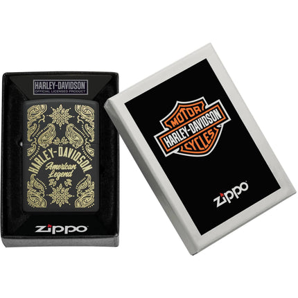 Zippo Lighter: Harley-Davidson® Classic Black Matte Finish | 46680