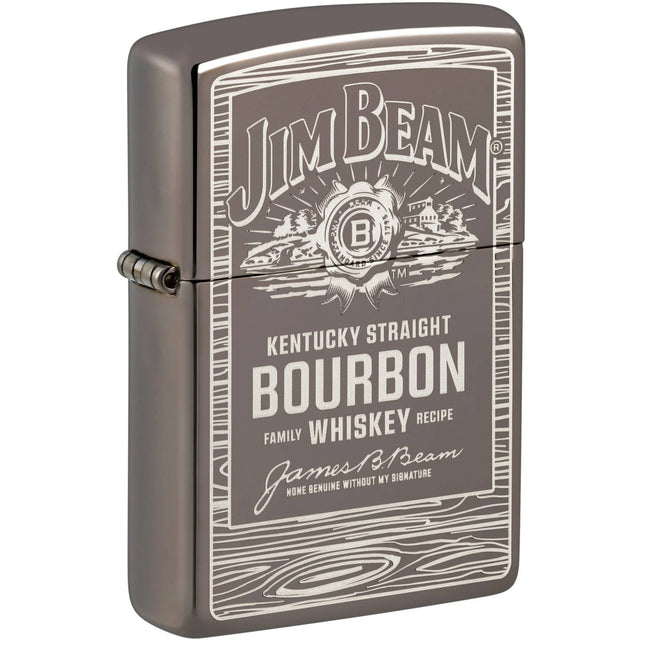 Zippo Lighter: Jim Beam Barrel Wood Frame Design | 48740