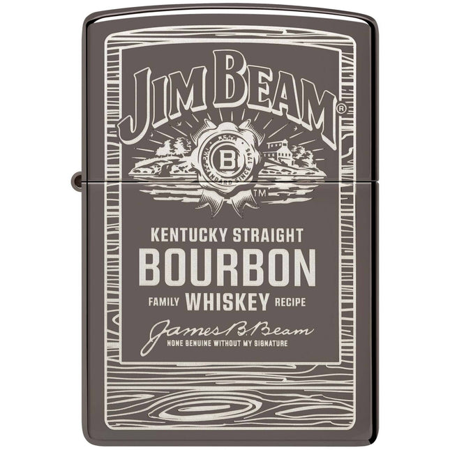 Zippo Lighter: Jim Beam Barrel Wood Frame Design | 48740