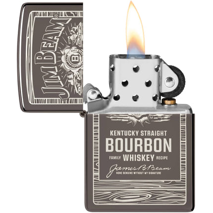 Zippo Lighter: Jim Beam Barrel Wood Frame Design | 48740