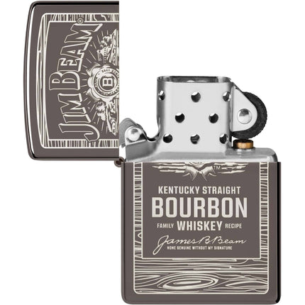 Zippo Lighter: Jim Beam Barrel Wood Frame Design | 48740