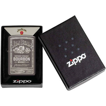 Zippo Lighter: Jim Beam Barrel Wood Frame Design | 48740