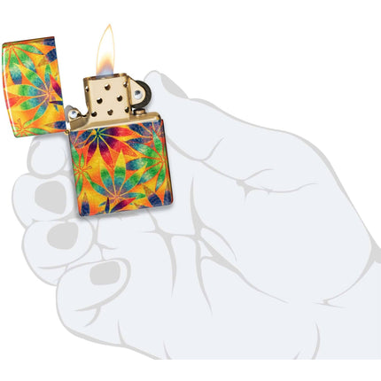 Zippo Lighter: Cannabis Design 540 Color | 48776