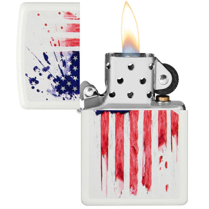 Zippo Lighter: US Flag Design | 49783