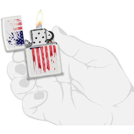 Zippo Lighter: US Flag Design | 49783