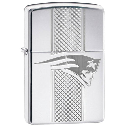 Zippo Windproof Lighter - NFL New England Patriots Collectible Street Chrome | 49495