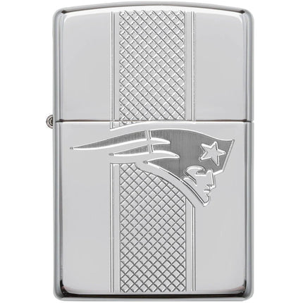 Zippo Windproof Lighter - NFL New England Patriots Collectible Street Chrome | 49495