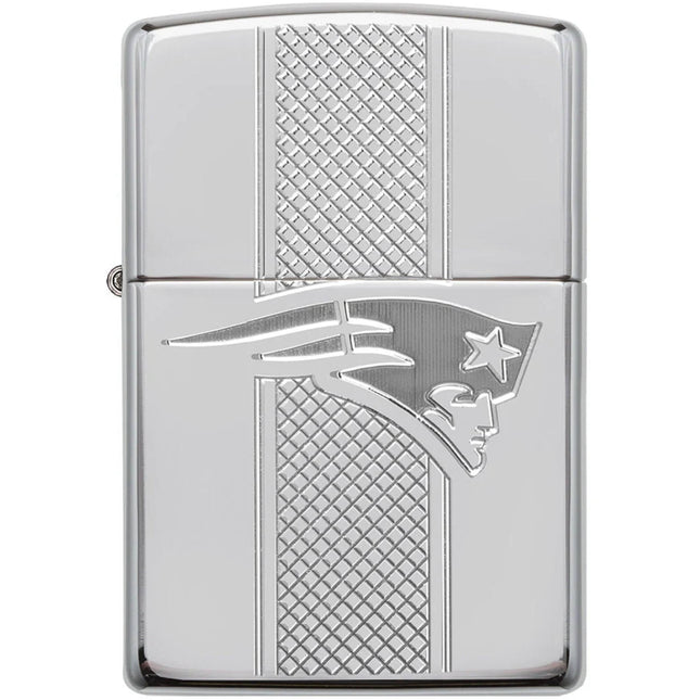 Zippo Windproof Lighter - NFL New England Patriots Collectible Street Chrome | 49495