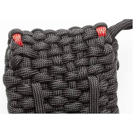Zippo Pouch Set - Black 5mm Woven Nylon Paracord with Street Chrome Lighter | 40472
