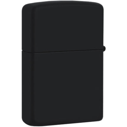 Zippo Windproof Pocket Lighter - Deco Flame Design Black Matte Finish Metal | 49217