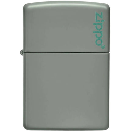 Zippo Windproof Lighter - Color Image Classic Sage Green Finish with Logo | 49843ZL