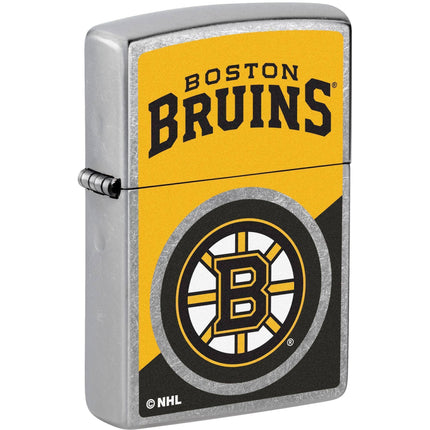 Zippo Lighter: NHL Boston Bruins Street Chrome Finish | 46182
