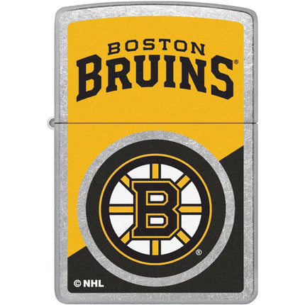 Zippo Lighter: NHL Boston Bruins Street Chrome Finish | 46182