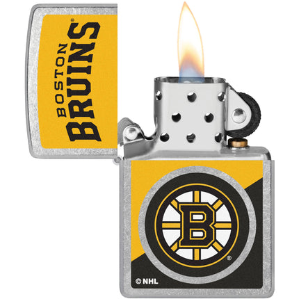 Zippo Lighter: NHL Boston Bruins Street Chrome Finish | 46182