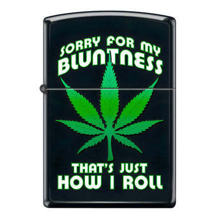 Zippo Lighter: Cannabis How I Roll Design Black Matte | AD519