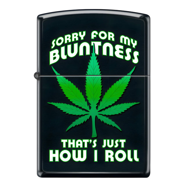 Zippo Lighter: Cannabis How I Roll Design Black Matte | AD519