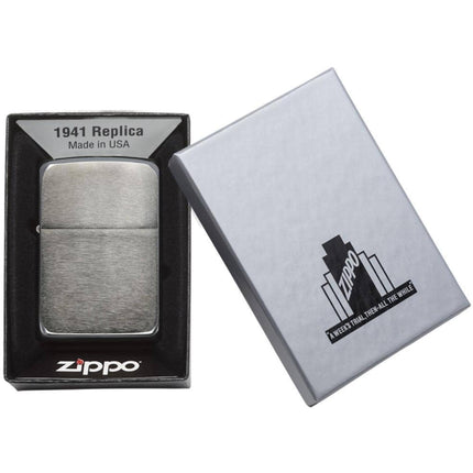 Zippo Lighter: 1941 Replica Black Ice Finish | 24096