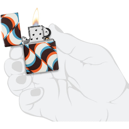 Zippo Lighter: Funky Pattern Design | 46566