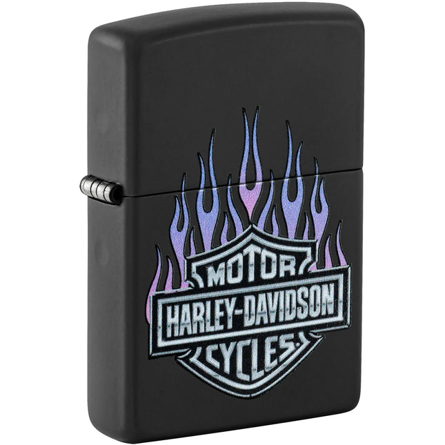 Zippo Lighter: Harley-Davidson® Classic Black Matte Finish | 46677